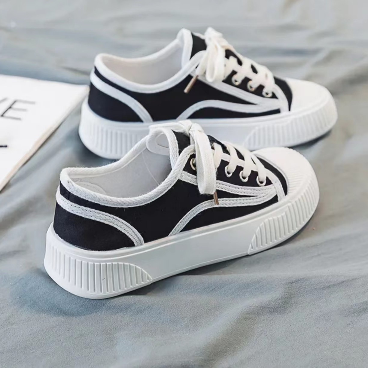 秋冬季回力休闲2023新款韩版低帮百搭平底小白鞋女款时尚运动板