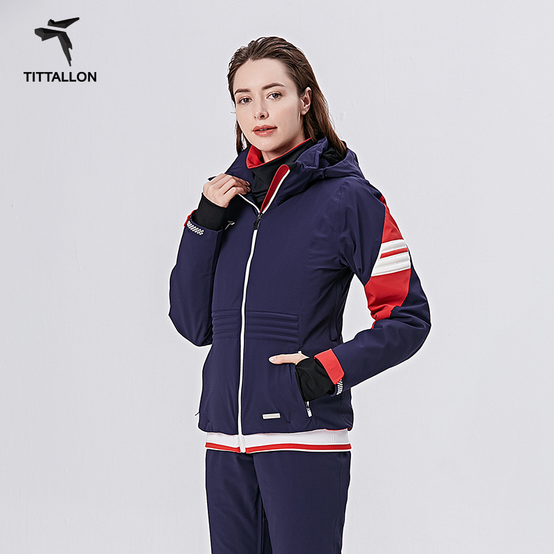 TITTALLON/体拓滑雪服套装 女冬季保暖防风防水专业双板滑雪上衣