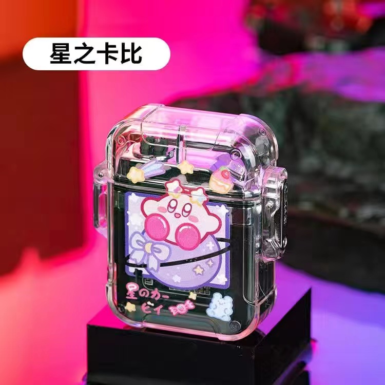 月球HelloKitty大耳狗kuromi可爱防水充电电弧带电打火机礼物防风