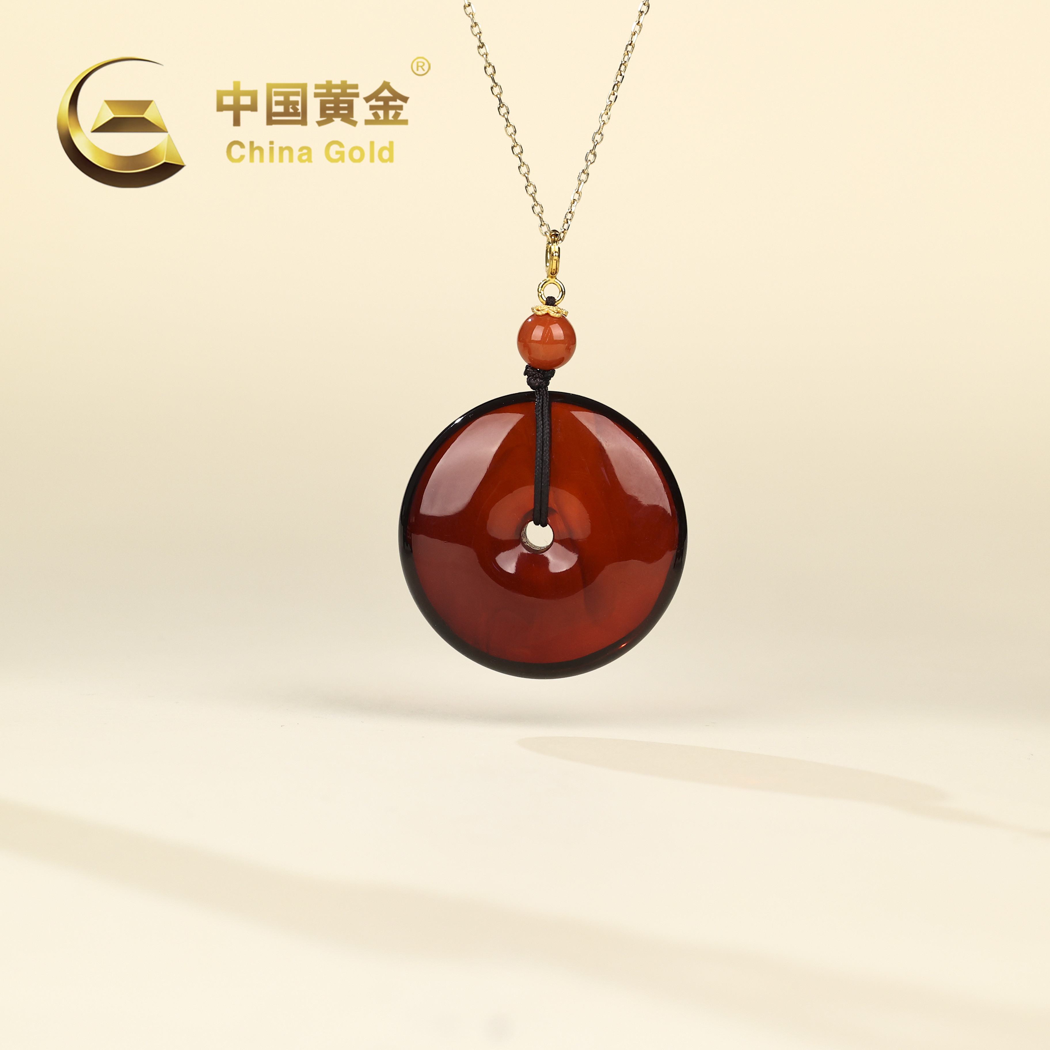 【中国黄金】鸿愿 | 琥珀*吊坠*S925银镶嵌-D6648-Y