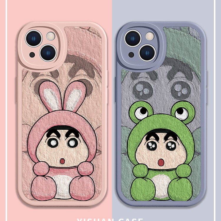 适用苹果17/华为/小米/oppo/vivo可爱熊兔个性网红趣味防摔手机壳