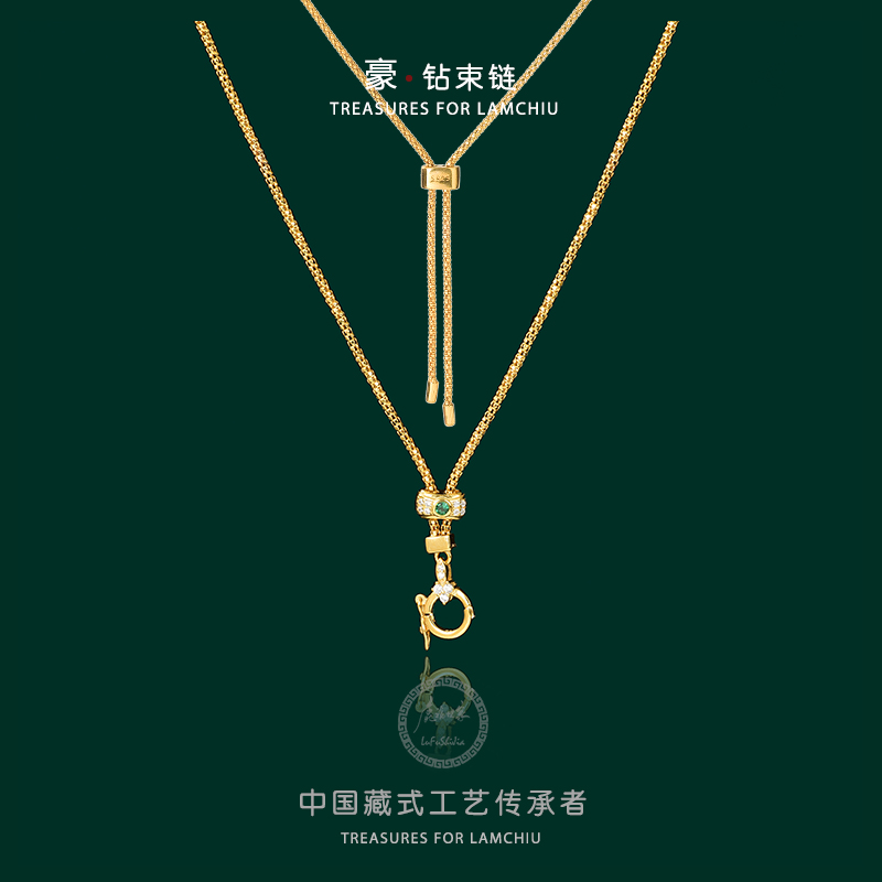 链子925银 意大利进口工艺时尚链子可调节长短毛衣链时尚轻奢链条