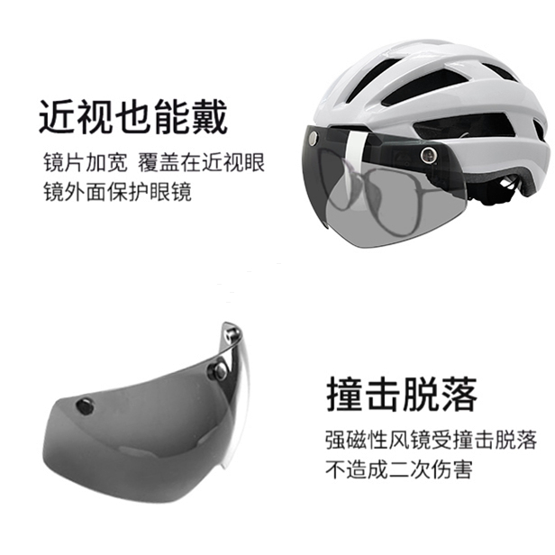 mv96骑行头盔专用高清耐磨镜片