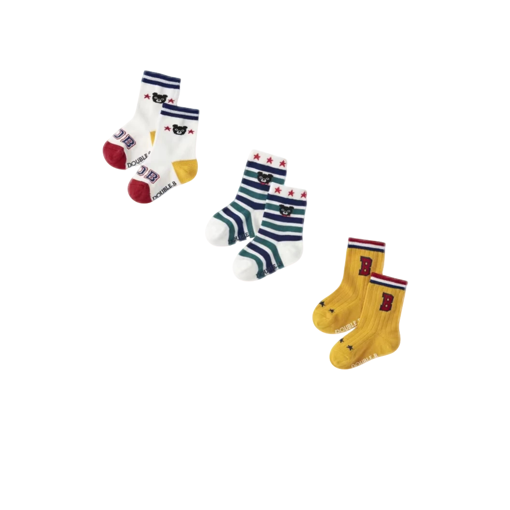 MIKIHOUSE2024新款DB卡通潮袜