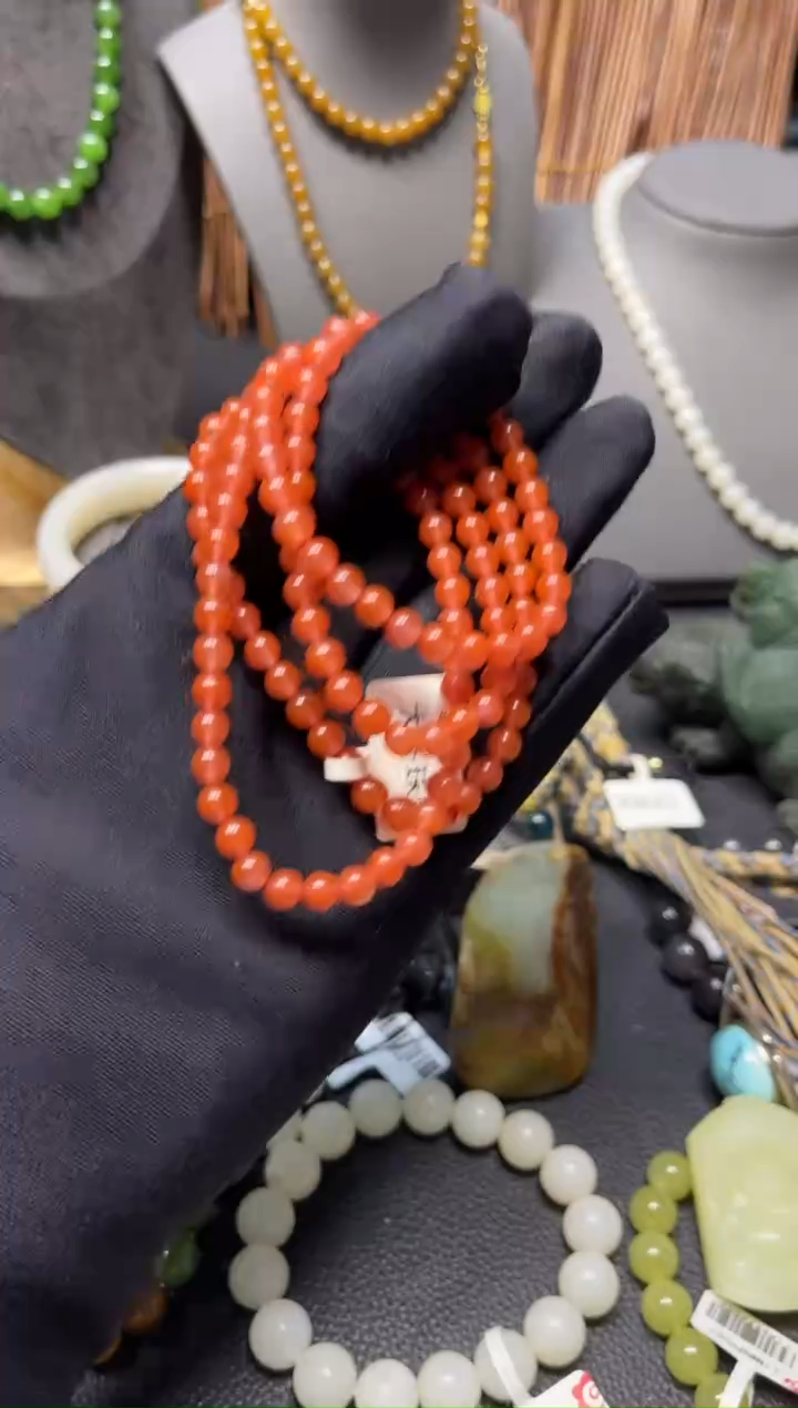 【闪购商品】定制玛瑙项链未镶嵌项链