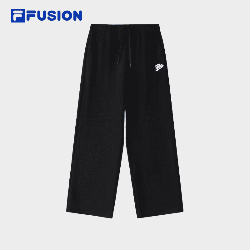 FILA FUSION冬季保暖直筒阔腿裤女子运动休闲简约长裤T11W512606