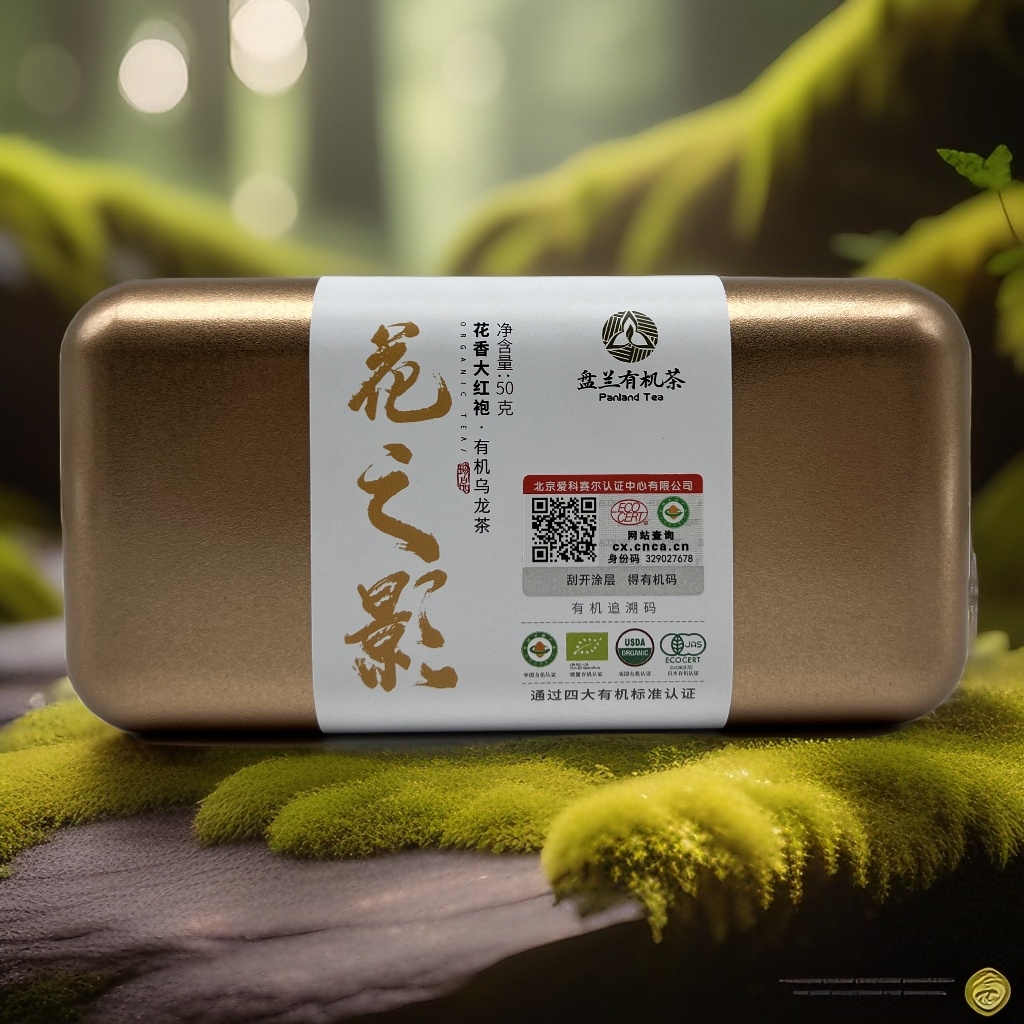 PanLand/盘兰花之影，有机大红袍，有机岩茶50g/盒，福建大红袍，高山