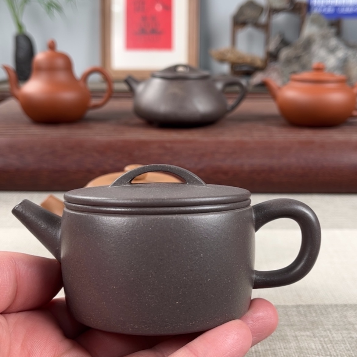 【闪购商品】紫砂茶壶竹**雨微瑕