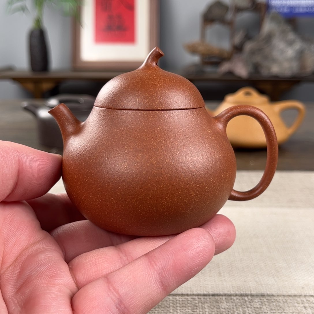 紫砂茶壶微瑕黄龙山原矿紫砂