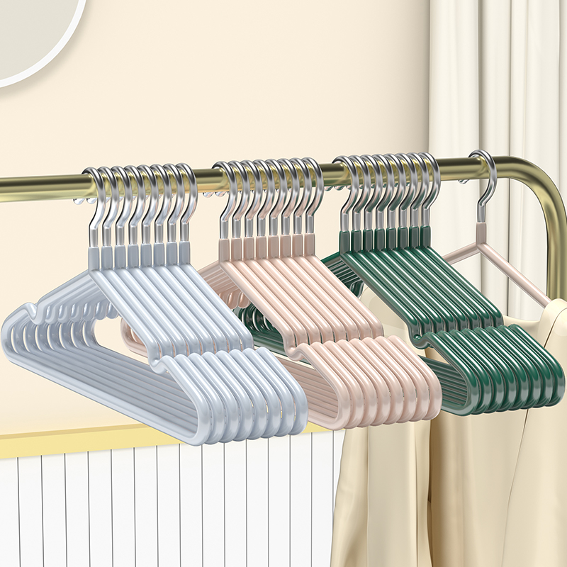 成人衣架挂衣家用100个学生宿舍用防肩角无痕防滑加粗晾衣服撑子