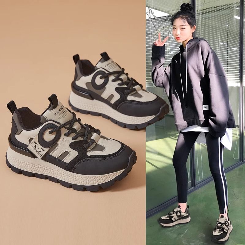 【小阳女鞋】超火阿甘鞋2023新款女鞋冬季加绒秋冬款厚底运动鞋
