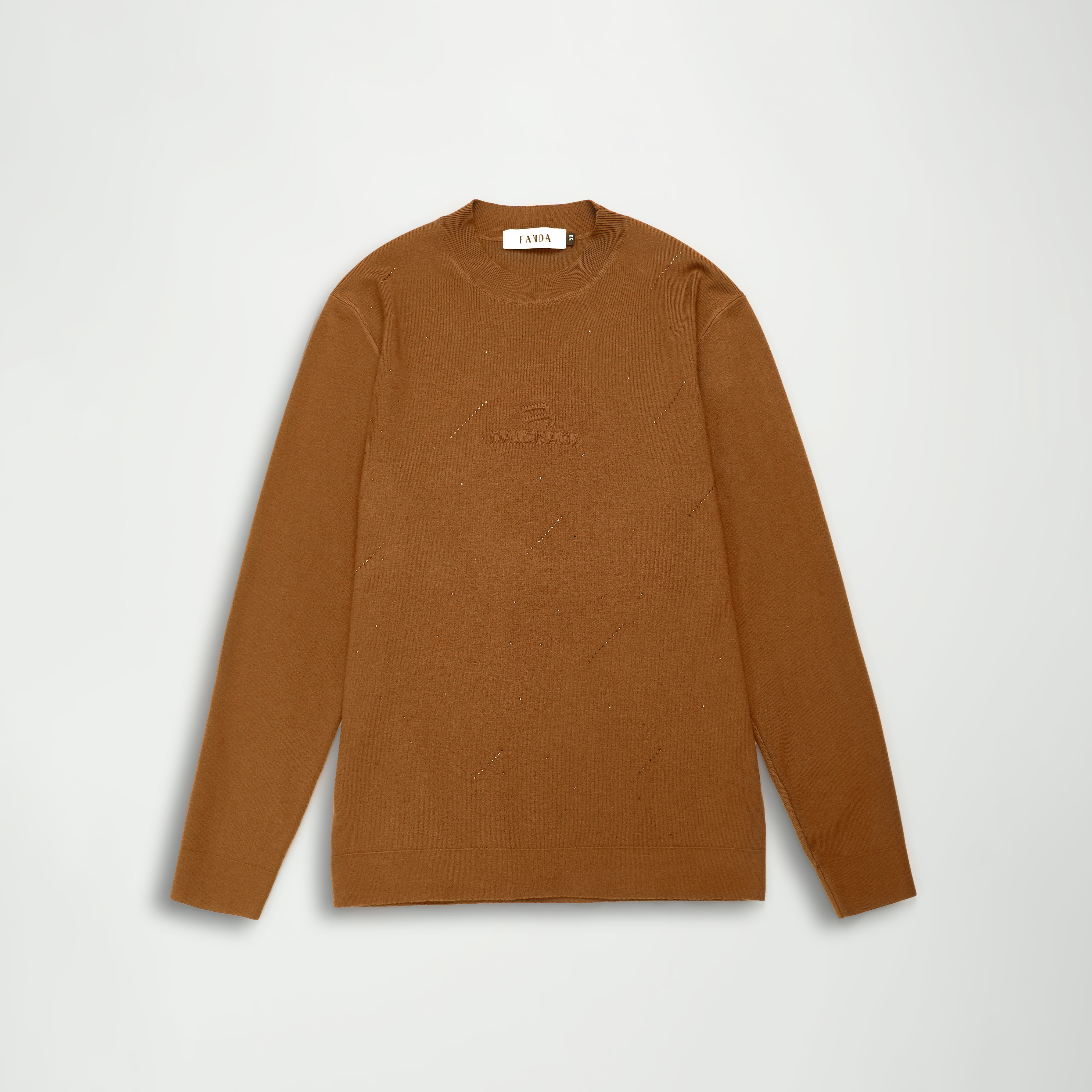 【巴尔赫】2024秋冬男士轻奢高端时尚满天星针织百搭商务毛衣6712