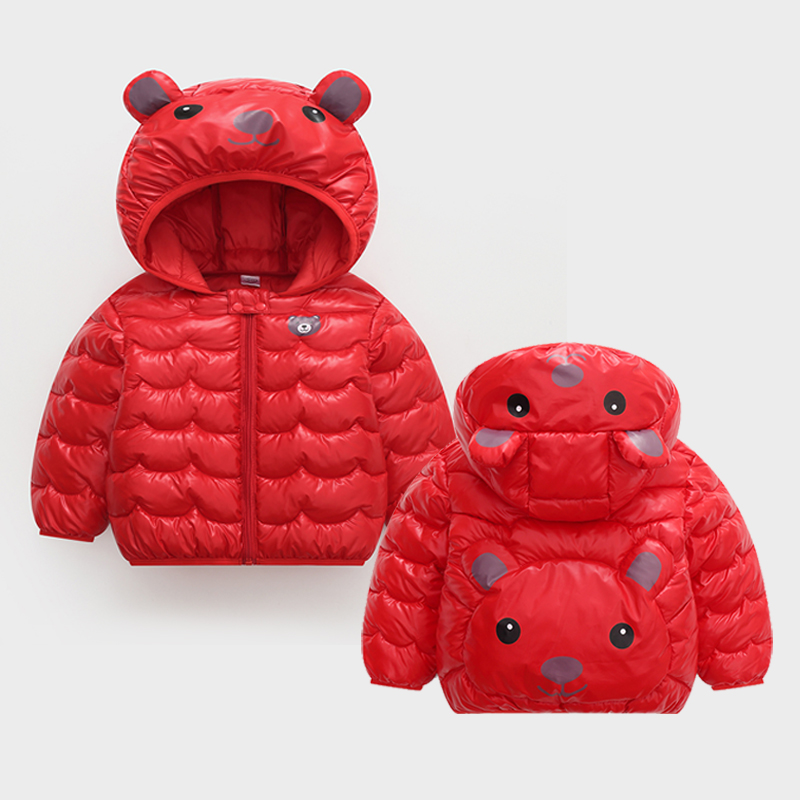 婴儿儿童棉服轻薄款连帽外套宝宝洋气免洗男女宝棉衣短款中小童装