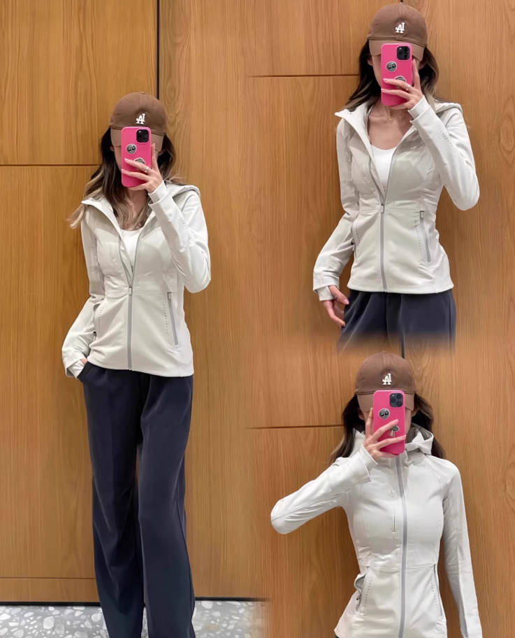 Cross Chill新款春秋软壳连帽加绒冲锋衣女款户外徒步修腰款