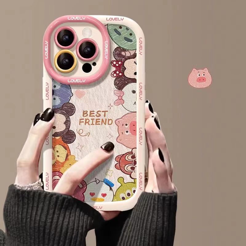 满屏动物适用苹果15pro14手机壳iphone13/12女11华为vivo小米oppo