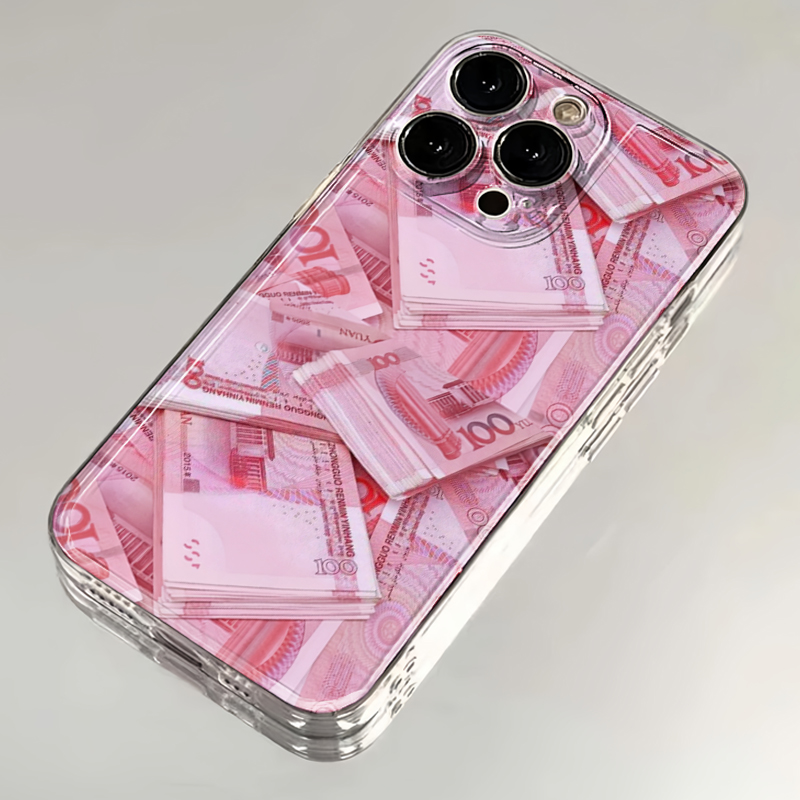 满屏大钞适用苹果15pro14手机壳iphone13/12女11华为vivo小米oppo