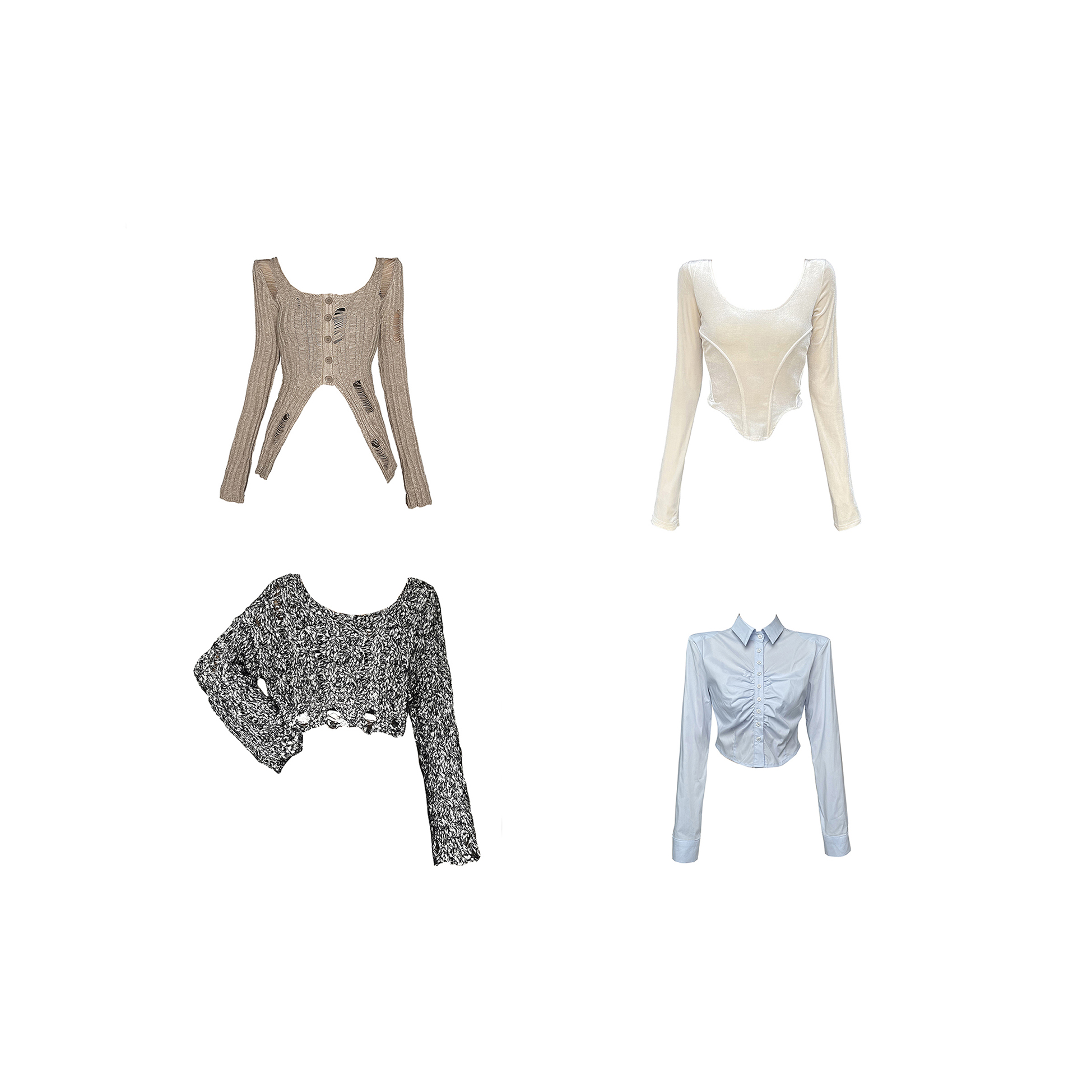 巳01-巳10 【MOREE】开库存前记编号再拍-T恤毛衣连衣裙