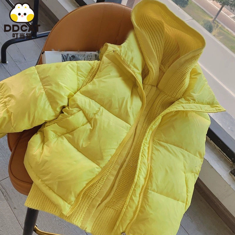 女童棉服冬装2023新款洋气马甲毛衣加厚棉衣外套两件套小女孩宝宝