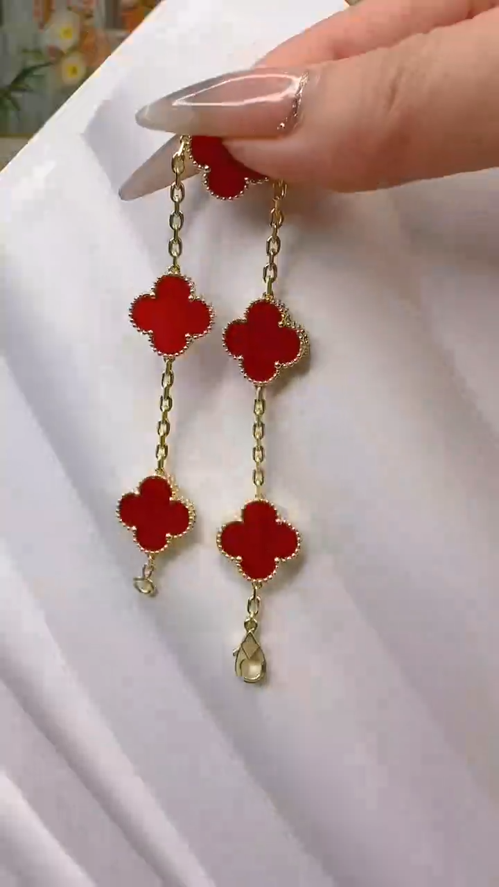 【闪购商品】玛瑙/玉髓手链18K金镶嵌18k金1.1红玛瑙手链