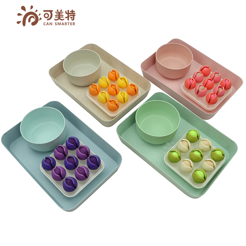 蒙氏1-3岁日常生活教具早教益智玩具二指塞球手眼协调锻炼二指捏