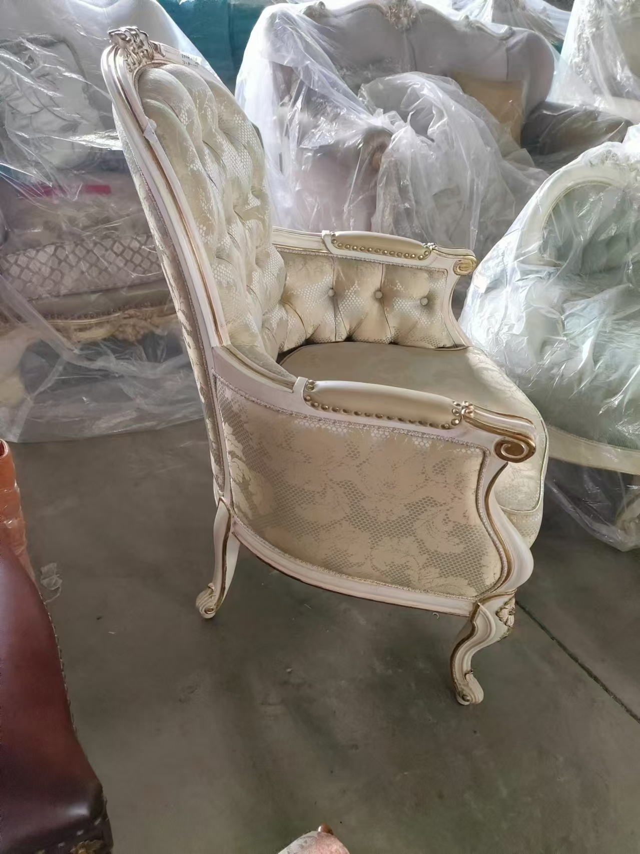 精艺家具 欧美风格克拉丽斯休闲椅 经典永恒风格  客厅休闲沙发椅