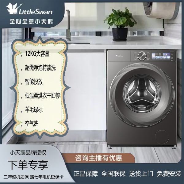 12KG小乌梅2.0 TD120S83PRO大容量洗烘一体洗衣机