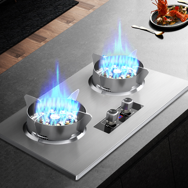 惠普好太太燃气灶双灶家用液化气台嵌入式大火力煤气灶猛火灶