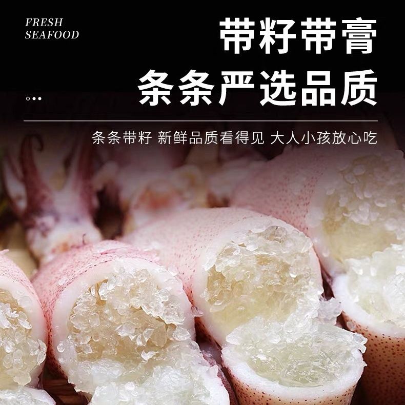 【高品质】新鲜全籽籽乌带籽海兔子满籽乌鱼笔管鱼墨鱼鱿鱼海捕批发