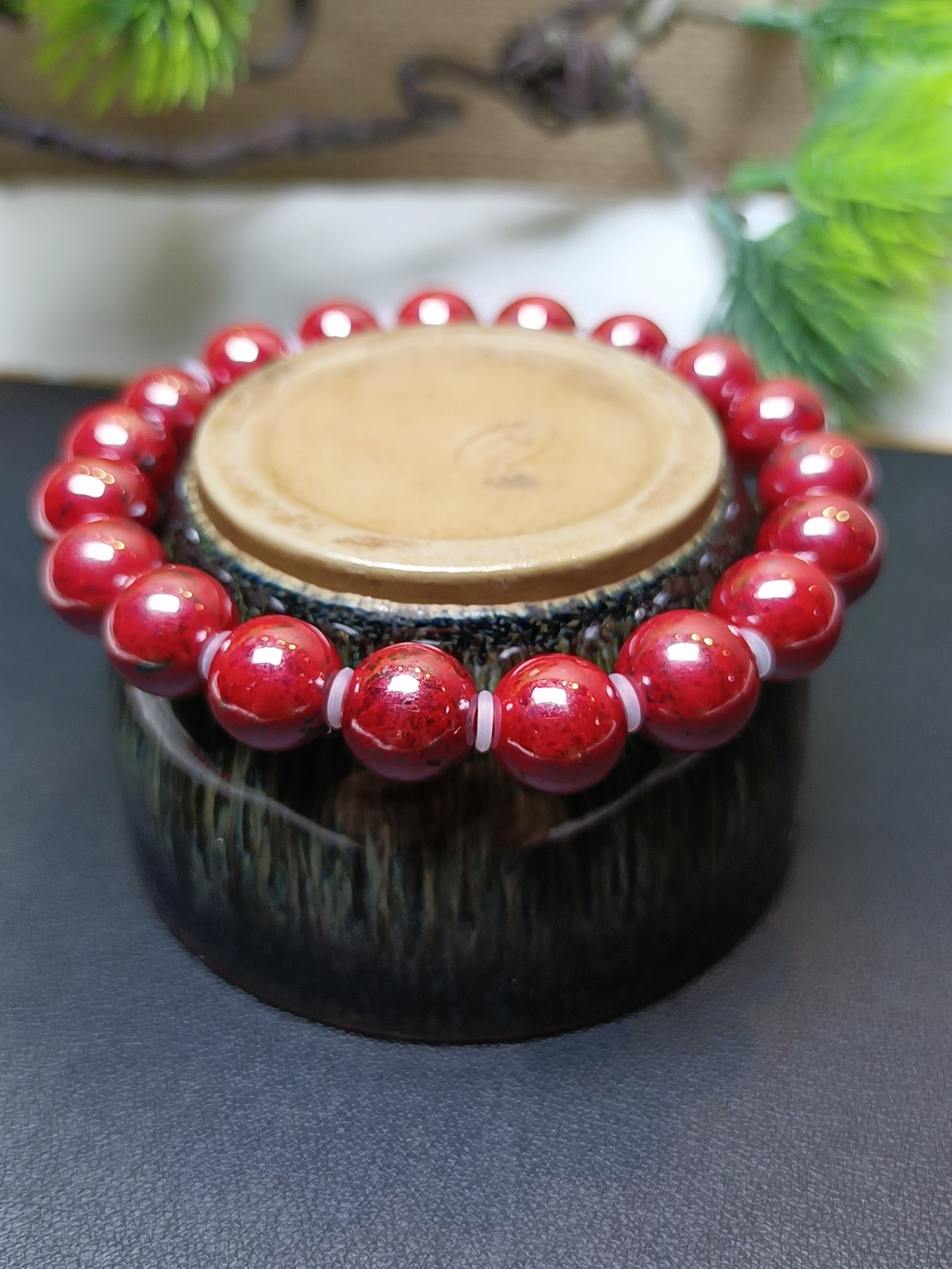 含辰砂工艺品辰砂1.0尺寸手串