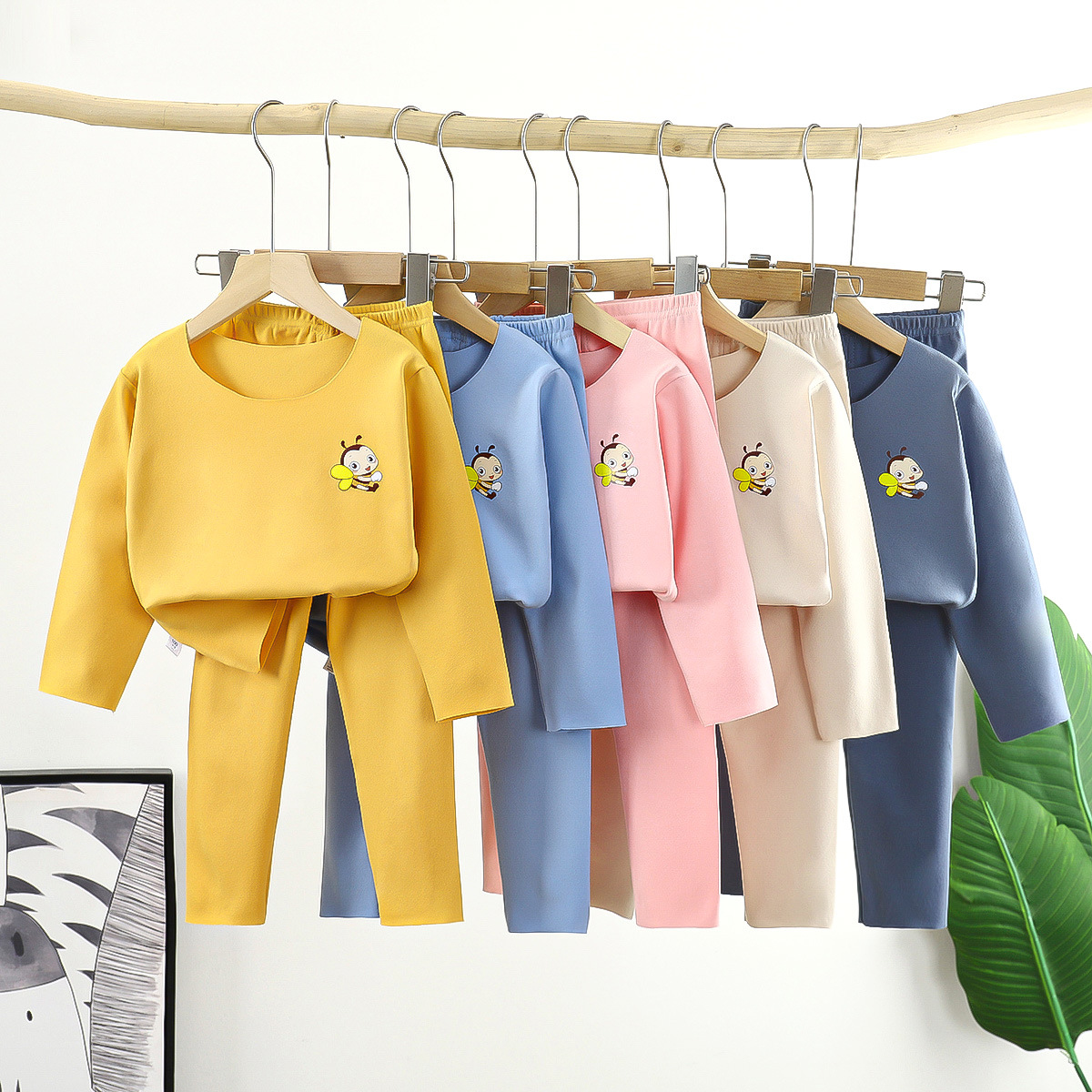 儿童德绒套装秋冬男女童秋衣秋裤中大加厚睡衣保暖内衣家居服童装