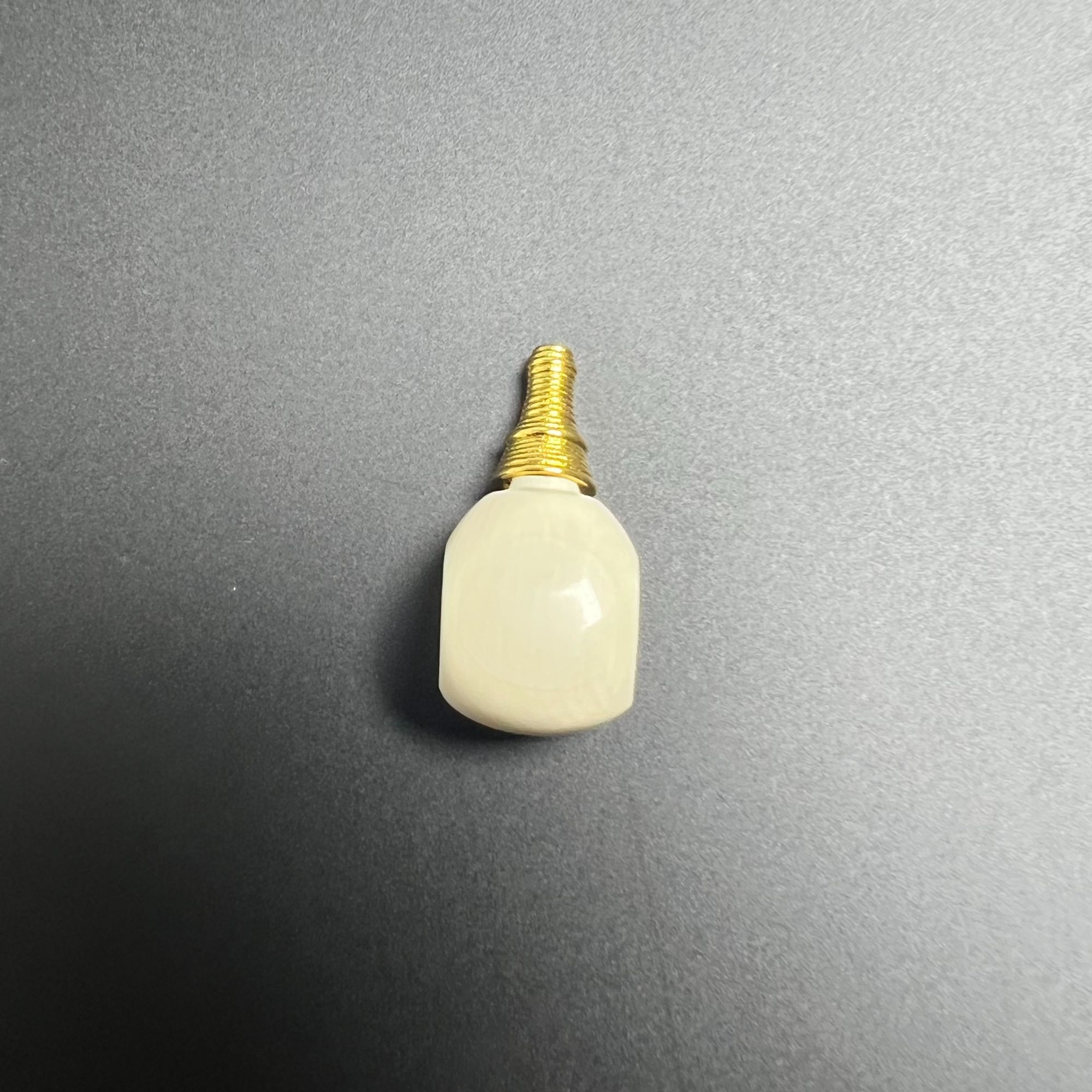 天然猛犸镀金银塔分体三通1.0