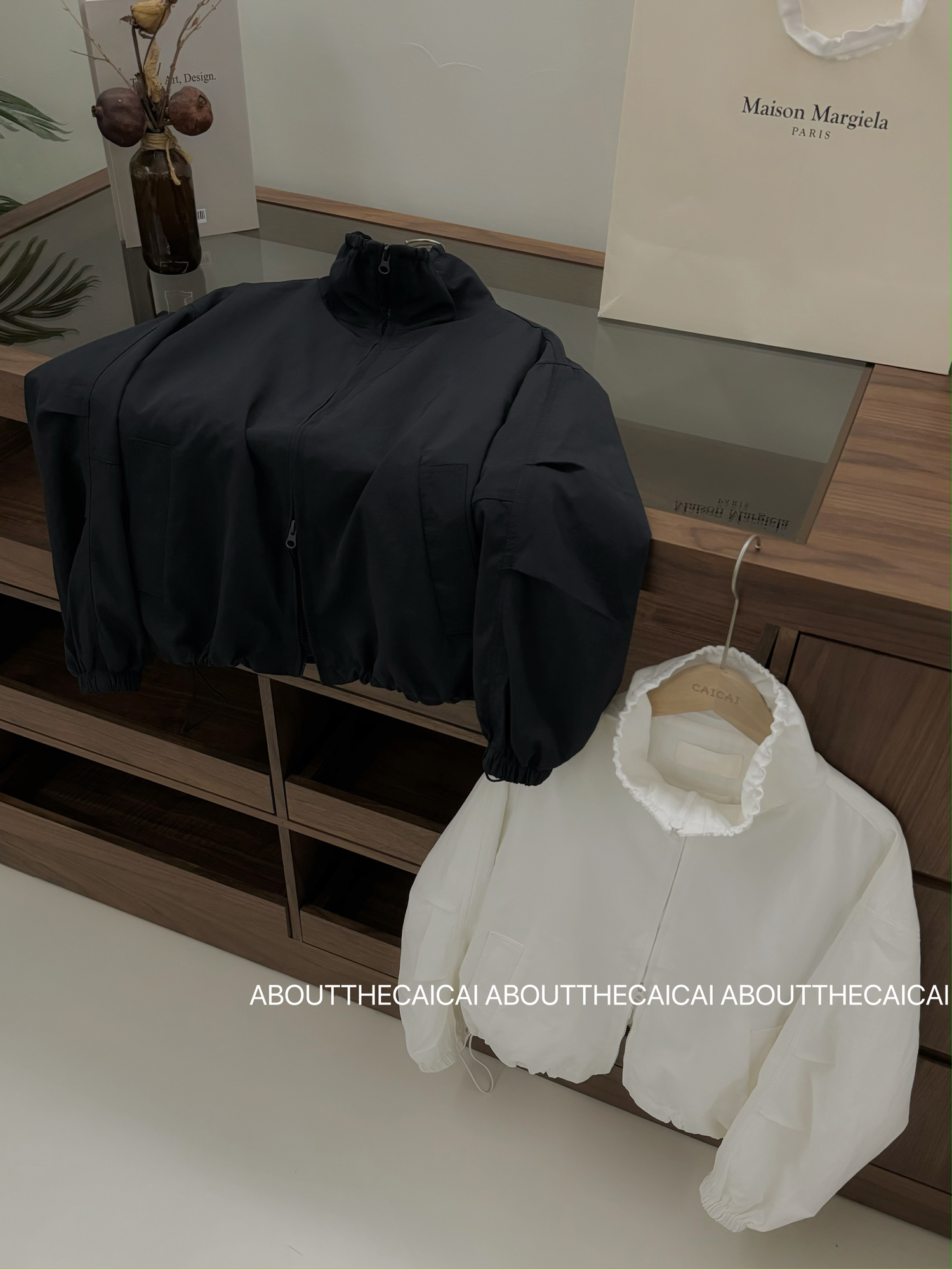 【极简主义】CAICAI 立领纯色简约百搭冲锋衣外套5016