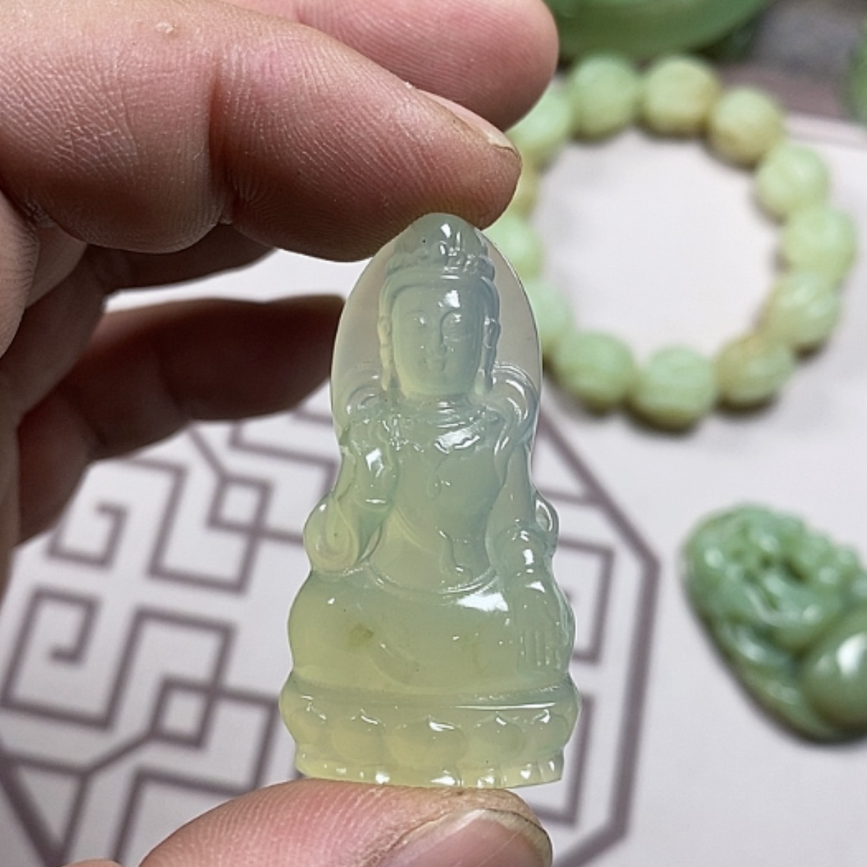 【闪购商品】岫玉挂件合金