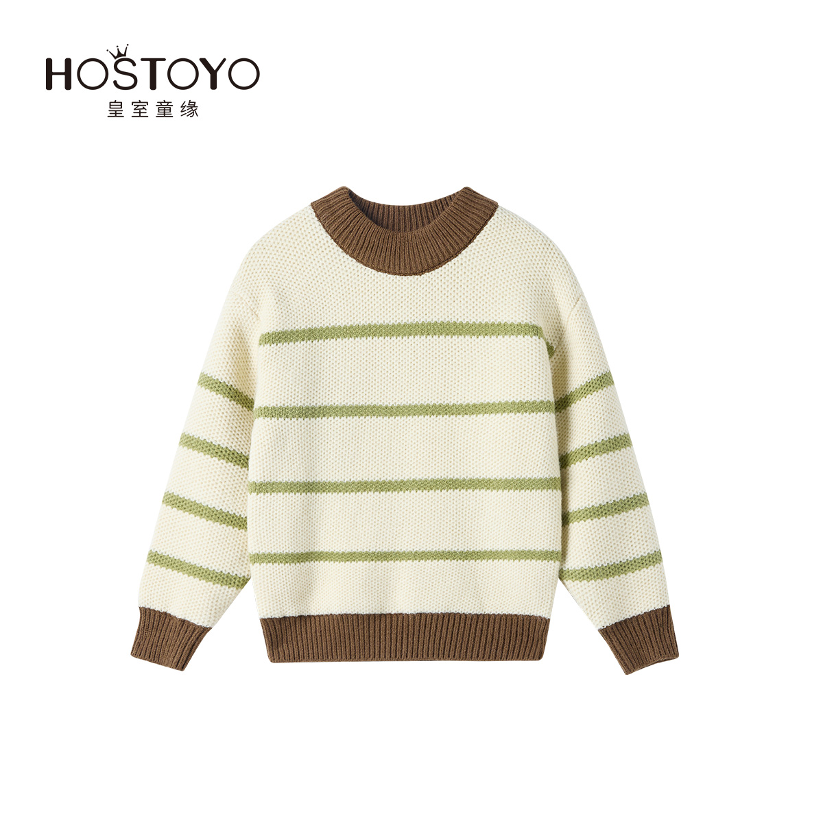 皇室童缘【双层加厚】2024男童冬季毛衣时尚柔软舒适16410230208