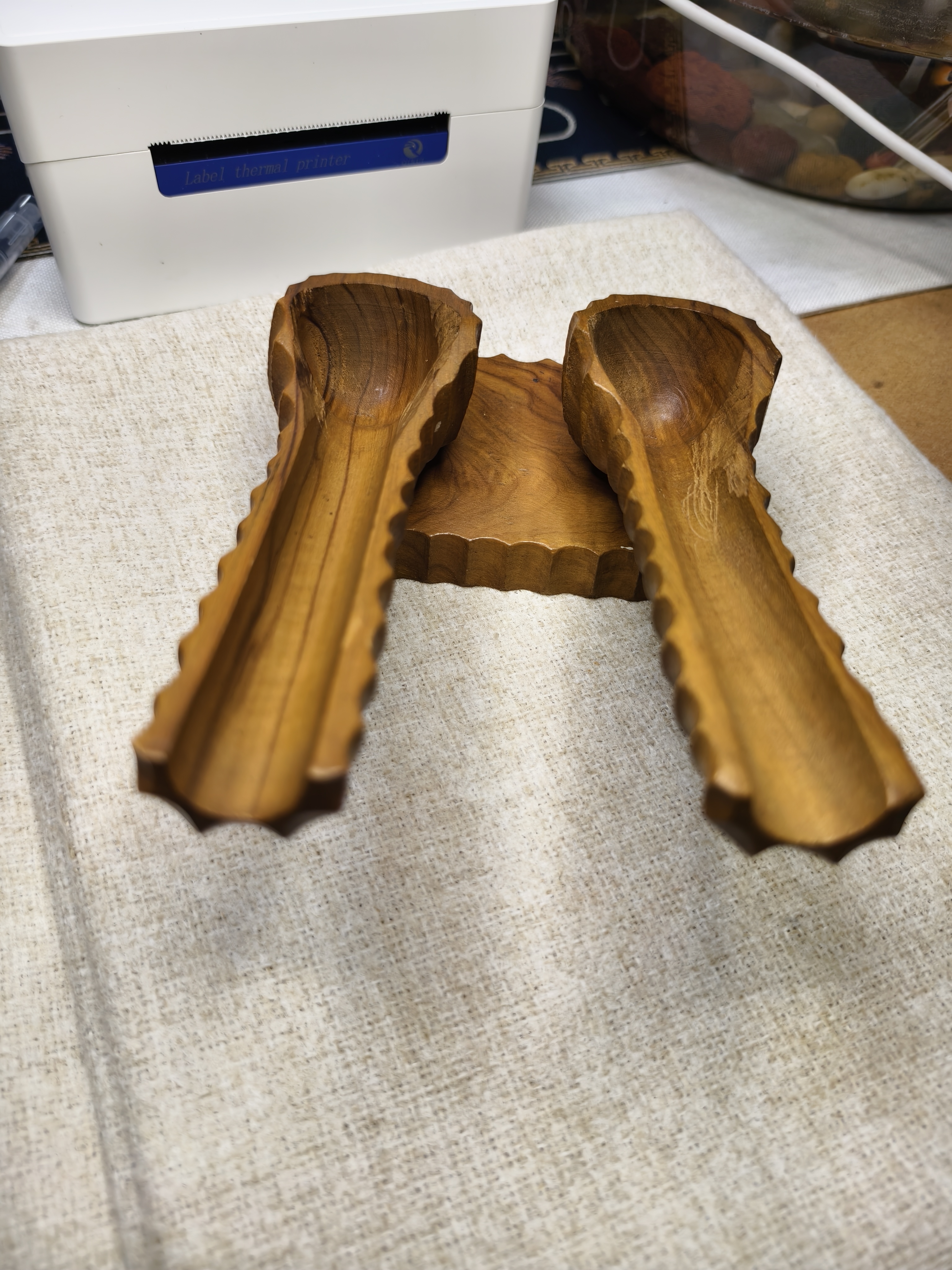 欧洲进口手工实木烟斗架