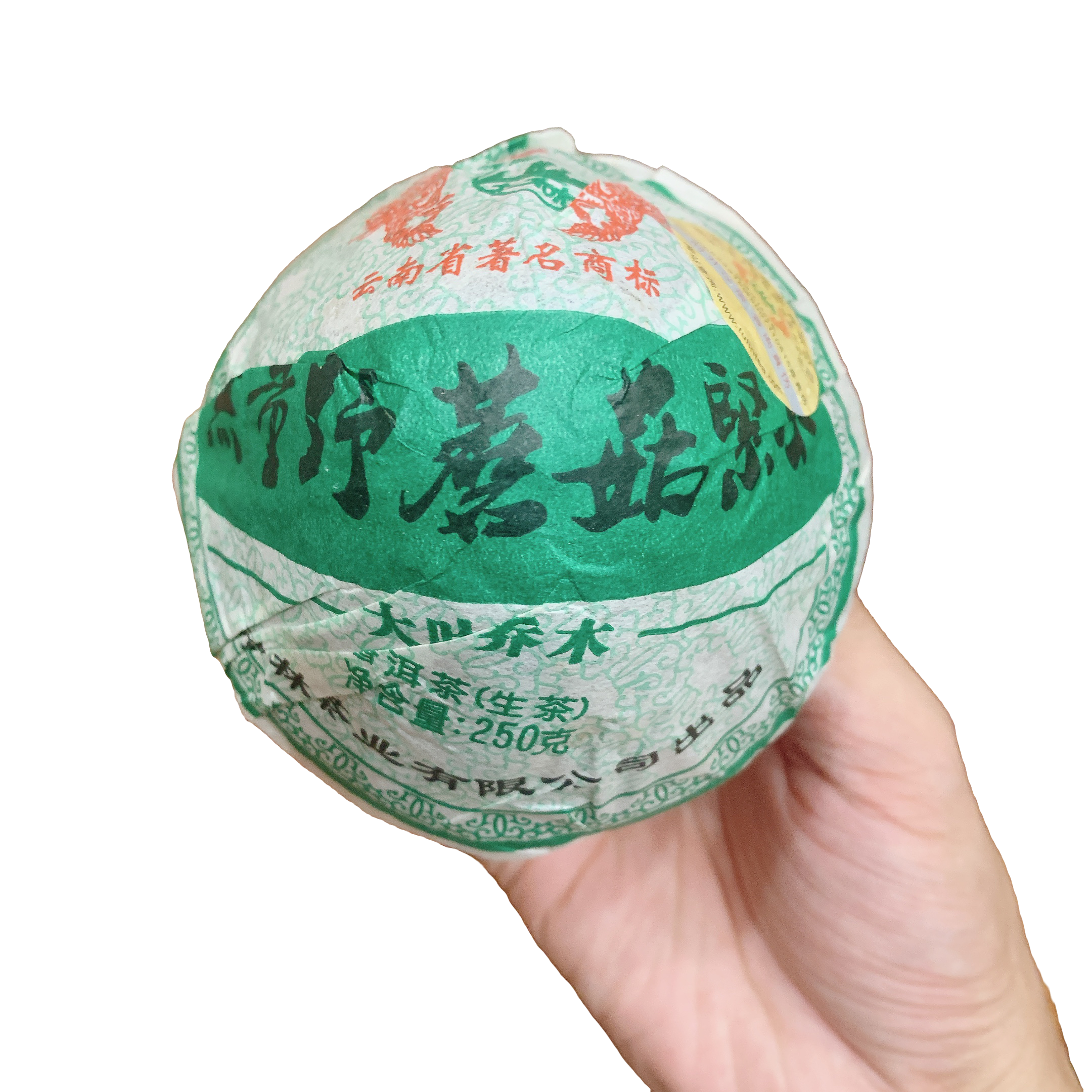 2012年 土林凤凰 无量野蘑菇紧茶 普洱生茶 250克