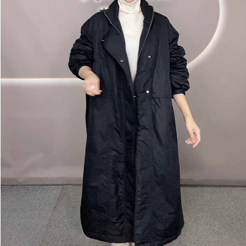 芮欧琨RealQueen【冬季新品】20241199立领宽松版棉服