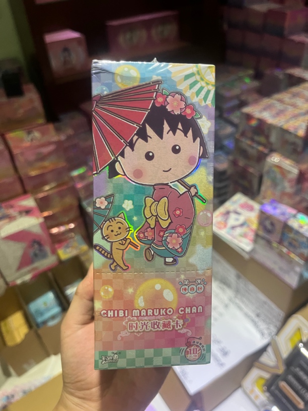 樱桃小丸子时光收藏卡纯真包1整盒—凭一镜到底拆箱视频售后