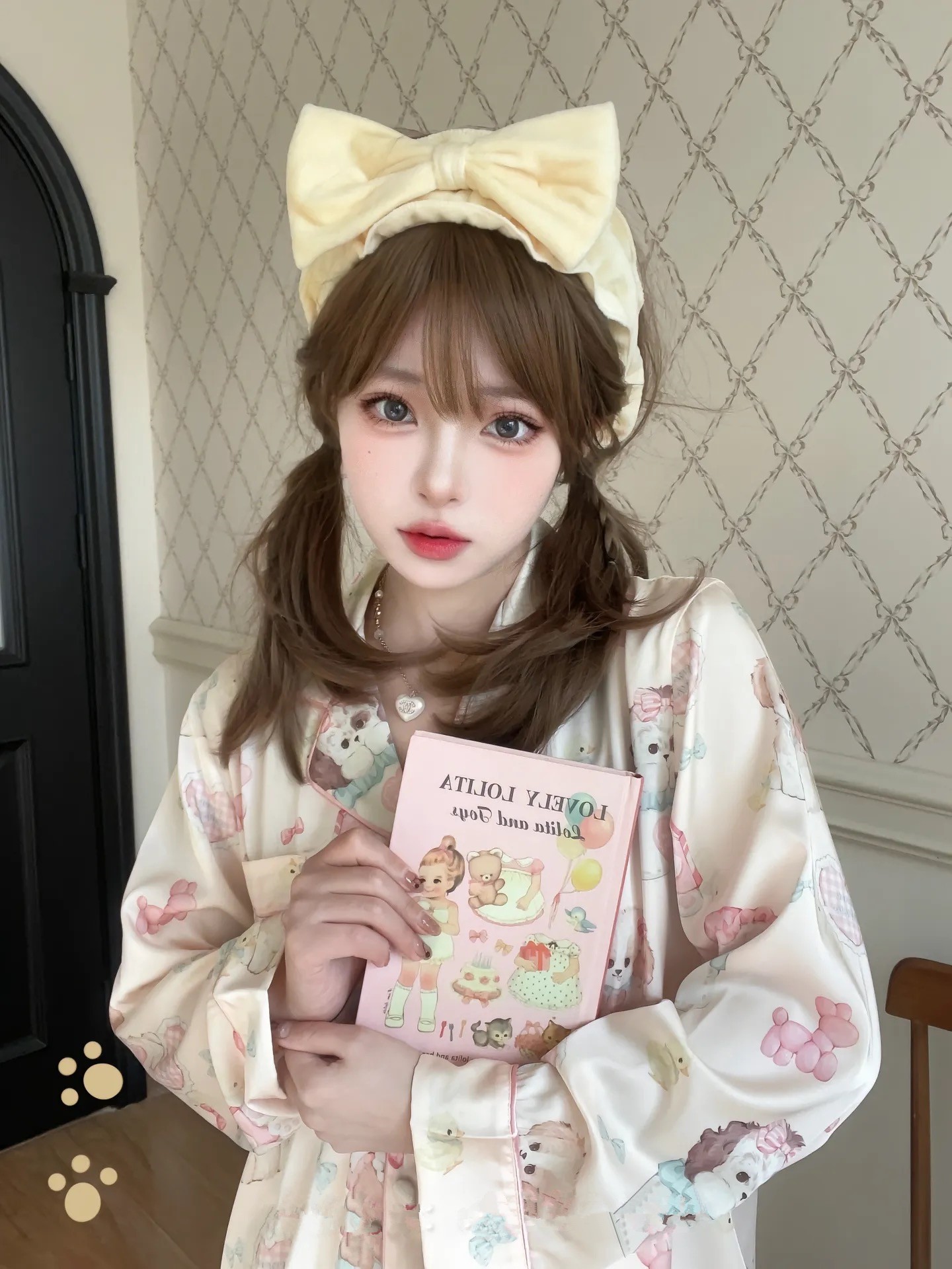 【昭和动物】少女睡衣夏季月光软丝可爱猫咪夏天薄款家居服短袖短裤