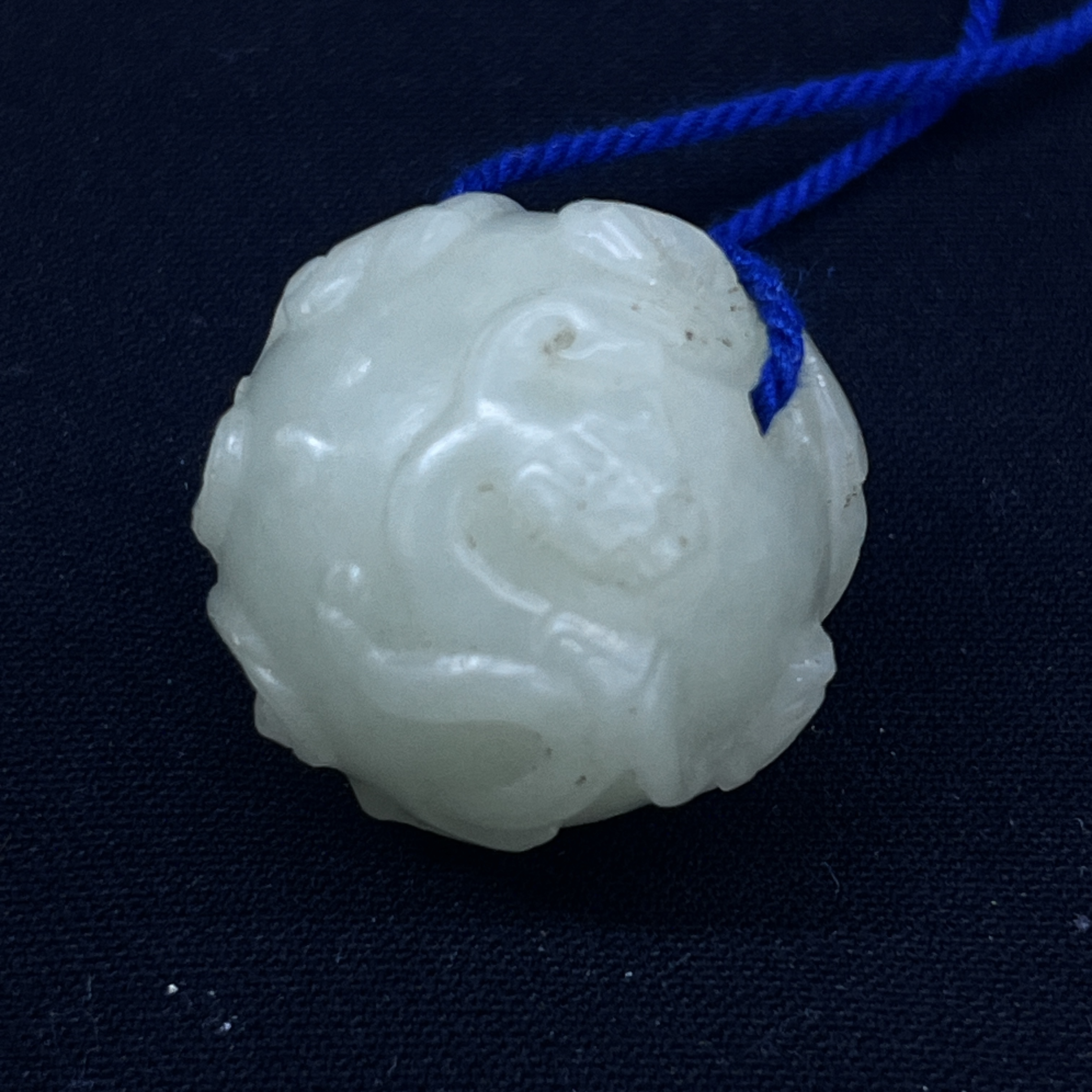 和田玉，高古玉，老玉，龙珠子浮雕工