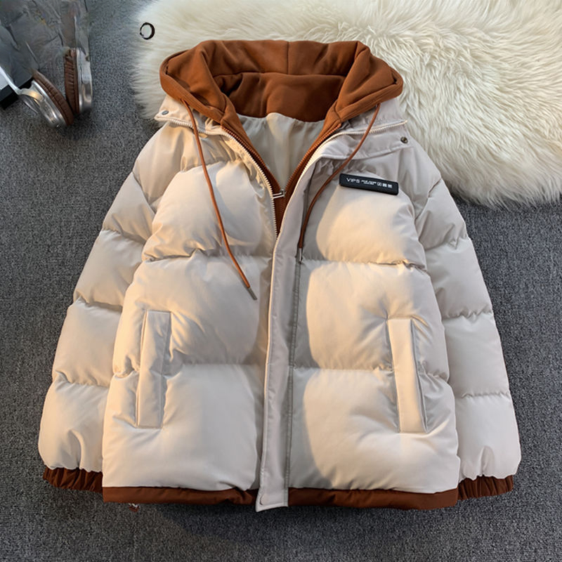 时尚款羽绒衣大码羽绒服休闲百搭潮流加绒ins保暖帅气秋冬加厚款