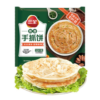 三全葱香手抓饼900g【十片装】