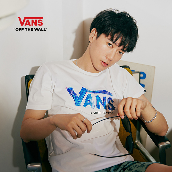 【需拍1号链接发货】VANS范斯官方 情侣短袖T恤涂鸦LOGOVN000906WHT