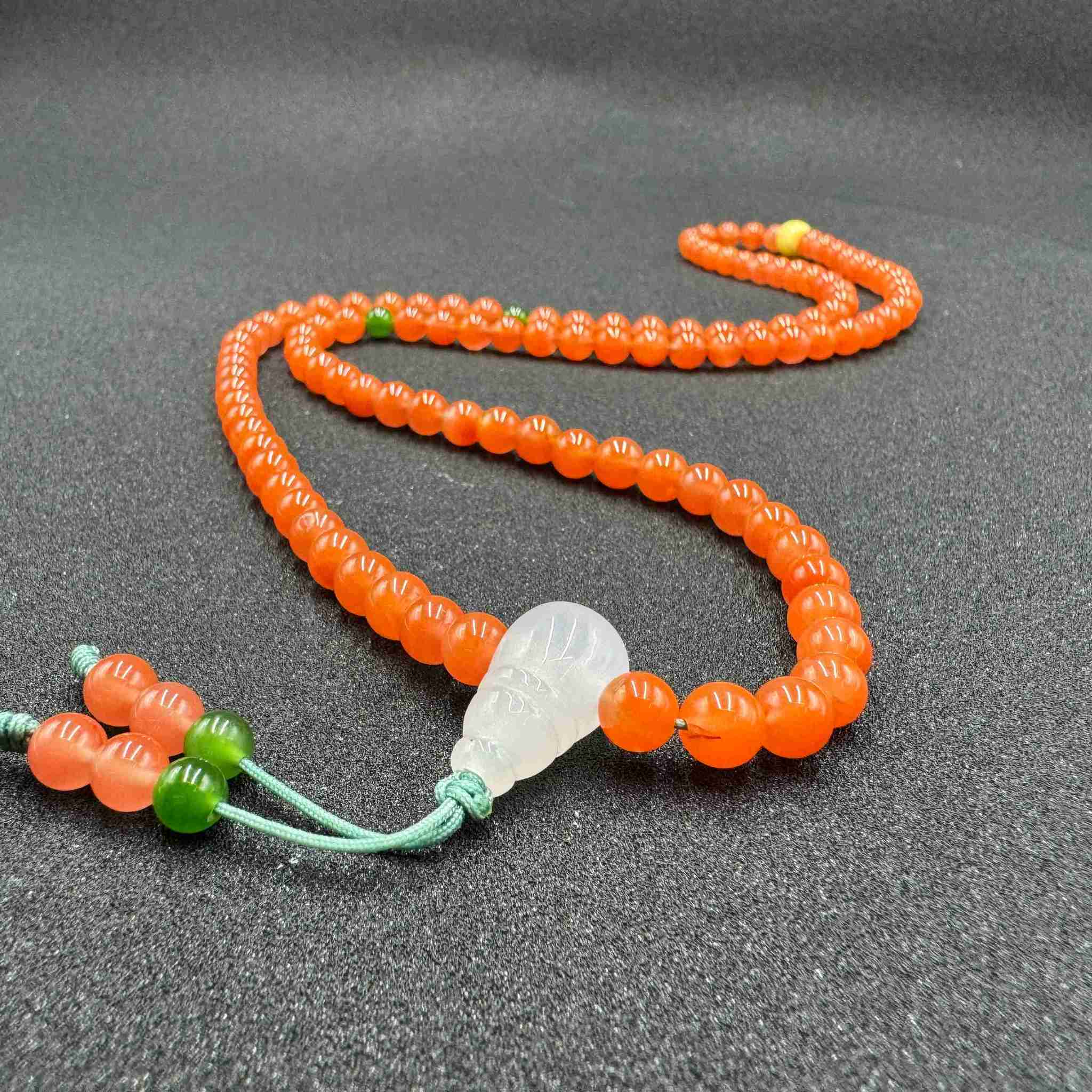 BY1214DHLZ134 联合料柿子红108颗串