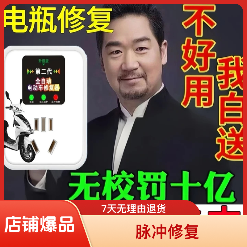 提升断电电动车电瓶脉冲修复器激活充电自动断插座通用多功能电子