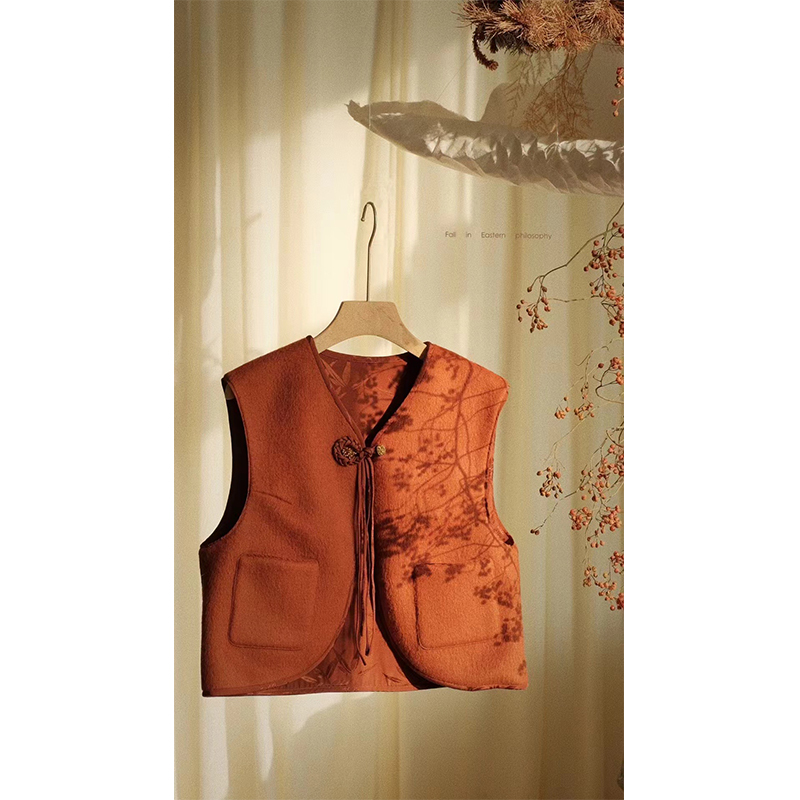 【春节系列】OZEN泊风 设计师原创复古中式上衣马甲