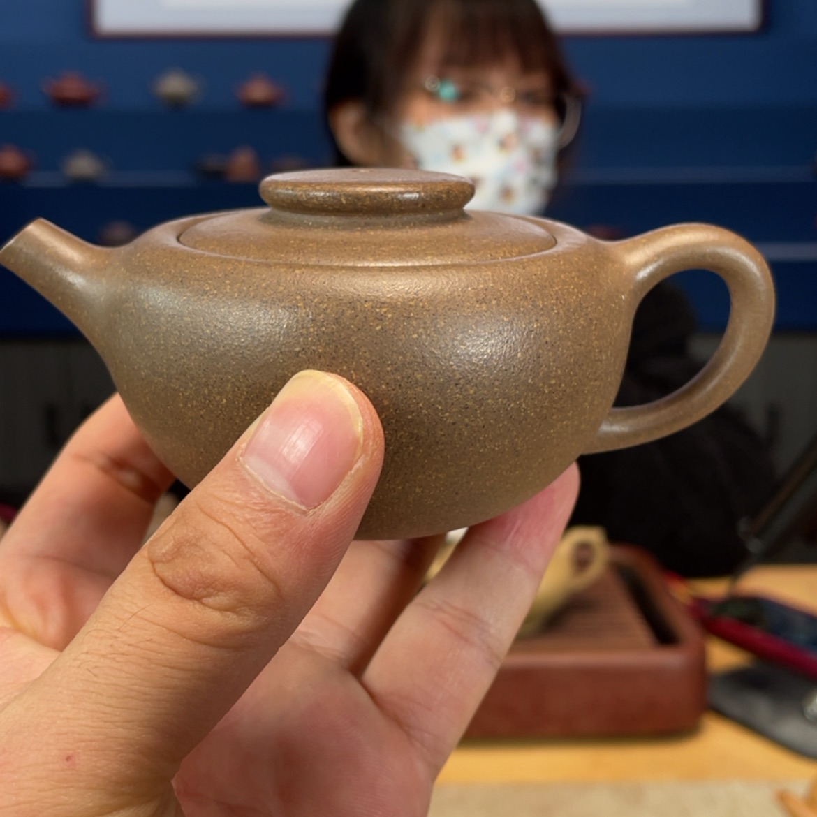 【闪购商品】紫砂芝麻绿泥碗巨轮