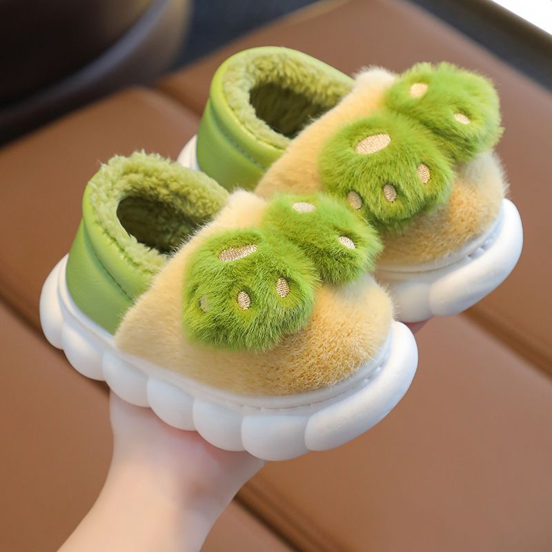 宝宝包跟棉鞋男女童婴幼儿1-3岁2可爱保暖防滑加绒儿童棉拖鞋冬季