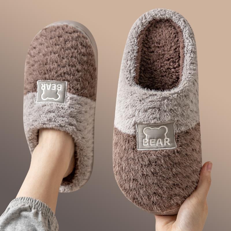 棉拖鞋男士冬季室内家居新款防滑加绒保暖家用外穿冬款棉拖女