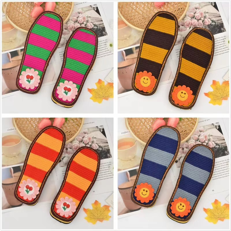 手工编织儒子牛毛线防滑耐磨鞋底手工居家绣花底鞋底手工编织鞋